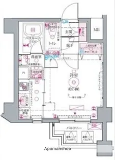 クレヴィスタ代田橋【6階】の間取り