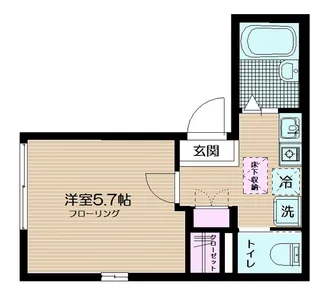 フェリーチェ東高円寺III【1階】の間取り