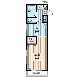クレール野沢【2階】の間取り