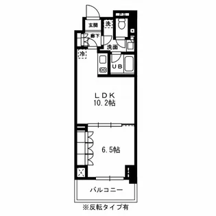レジディア杉並方南町【4階】の間取り