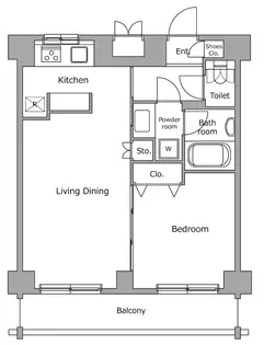 レジディア上落合【4階】の間取り
