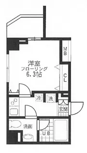 レジディア桜上水【3階】の間取り