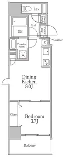 1LDKの間取り画像