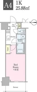 クロスレジデンス飯田橋【5階】の間取り
