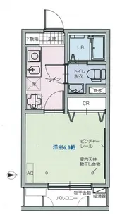 ルクール氷川台【103号室号室】の間取り