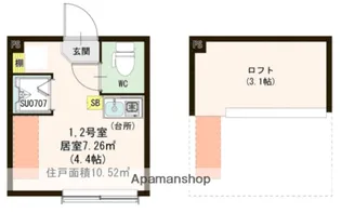 東京都杉並区成田東5丁目【アパート】の間取り