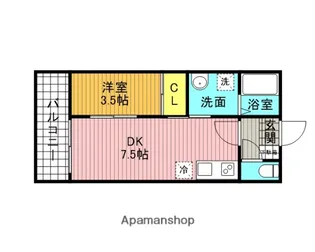 JASMINE【2階】の間取り