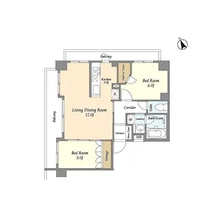 KDXレジデンス尾山台【3階】の間取り