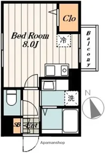 ラルク新宿御苑【2階】の間取り
