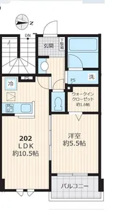 リバティ大泉学園【202号室号室】の間取り