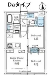 2LDKの間取り画像