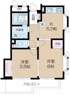 スカイヒル荻窪【3階】の間取り
