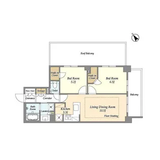 センチュリー尾山台グレイス【5階】の間取り