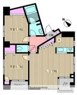 シモンズ中野【3階】の間取り