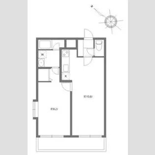 エルスタンザ中野新井【1階】の間取り