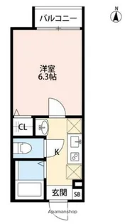 東京都練馬区石神井台2丁目【アパート】の間取り