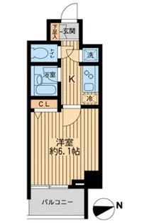 HF早稲田レジデンスⅡ【0702号室】の間取り