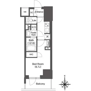 コンフォリア東新宿【3階】の間取り