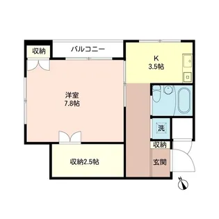 ピア豪徳寺Ⅱ【2階】の間取り