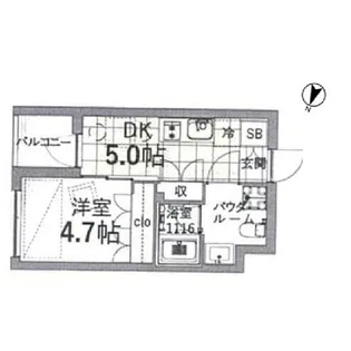 TAS上北沢レジデンス【3階】の間取り