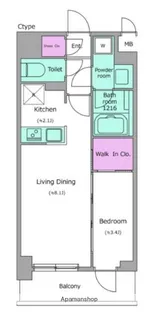 東京都練馬区上石神井2丁目【マンション】の間取り