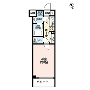 プレール・ドゥーク高井戸【1階】の間取り