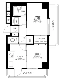 東京都杉並区高円寺南4丁目【マンション】の間取り