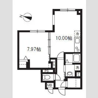 エルファーロ中野新井薬師【1階】の間取り