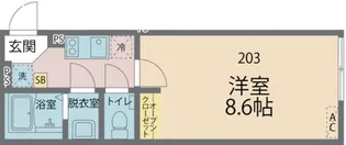 カインドネス田無【203号室号室】の間取り