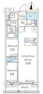 テラス杉並方南町【4階】の間取り