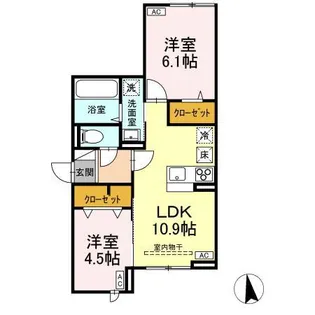 アセットコート貫井北町B【1階】の間取り