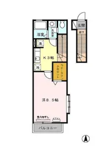 フレア 新中野【2階】の間取り
