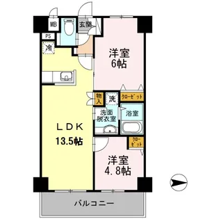 シルフィッド【4階】の間取り