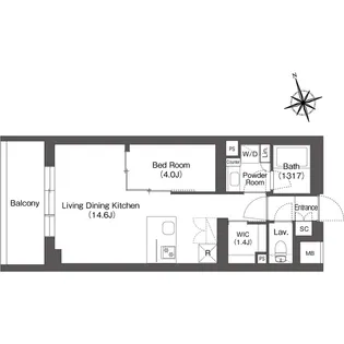 ルーウェ東大泉【2階】の間取り