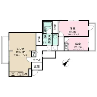 OPAL上野毛【1階】の間取り
