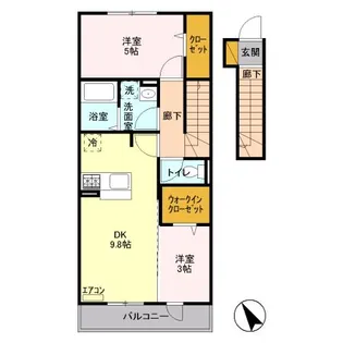 モーントシャイン【2階】の間取り