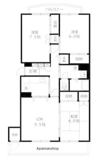 東京都練馬区関町北4丁目【マンション】の間取り