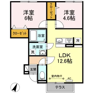 アイランド・R【1階】の間取り