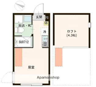 東京都中野区白鷺3丁目【アパート】の間取り