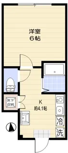 アオアクア浜田山【1階】の間取り