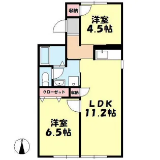 セジュール大塚 B【2階】の間取り