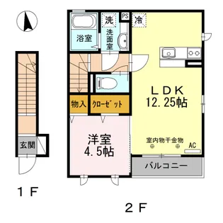 ラヴェール美松【2階】の間取り
