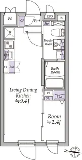 東京都中野区大和町1丁目【マンション】の間取り
