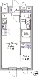 東京都中野区大和町1丁目【マンション】の間取り