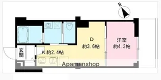 つむぎの杜 西荻みなみ【2階】の間取り