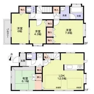 東京都世田谷区桜上水3丁目【一戸建】の間取り