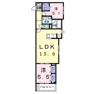 メイガーデン【1階】の間取り