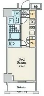 クレストコート中野富士見町【6階】の間取り