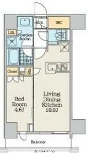 クレストコート中野富士見町【5階】の間取り