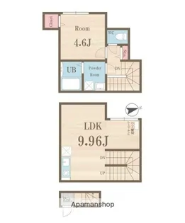 プライムガーデン武蔵小金井【2階】の間取り